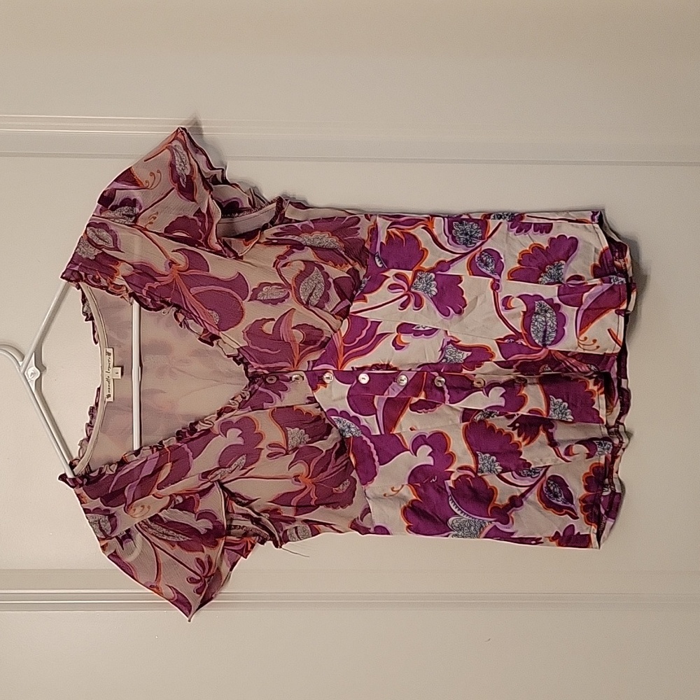 Nanette Lepore floral top size 6